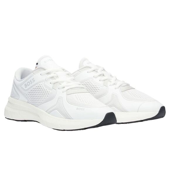 Boss Mens Owen Running Sneakers / White